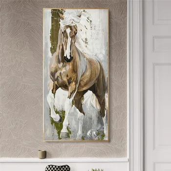 

Running Horse Canvas Oil Paintings Dropshipping Cuadros Decor Posters And Prints Modern Animals Wall Art Pictures Living Room