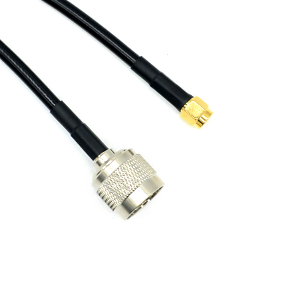 N-SMA RG58 Удлинительный кабель N Тип штекер SMA штекер 5 метров антенна Коаксиальный RG58 кабель Соединительный адаптер