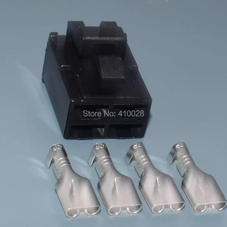 Shhworld Sea 6,3 мм 4pin женское реле Scoket 7123-2446 автомобильный разъем 4-контактный с клеммами/контактами