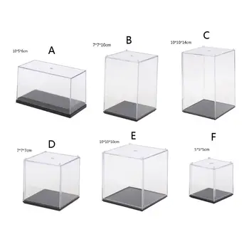 

Clear Acrylic 5 Side Display Cube Box Dustproof Protect Case For Action Figures