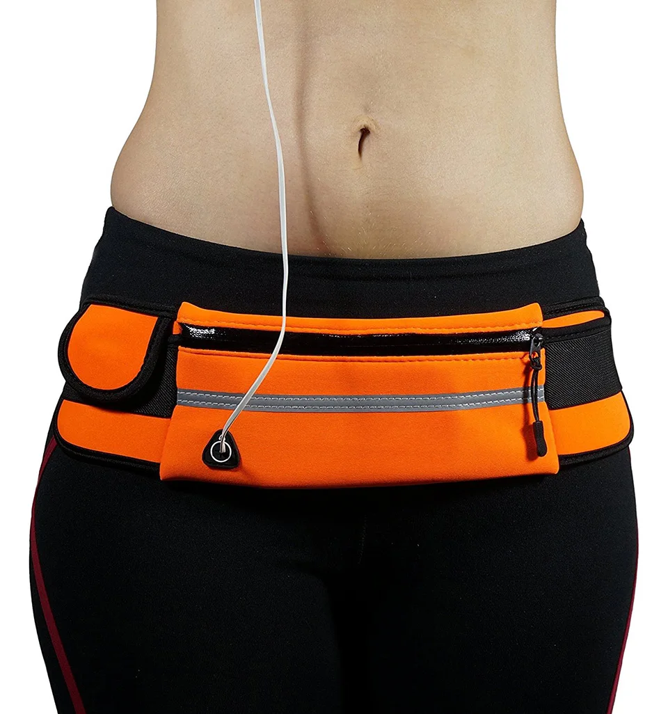 New Outdoor Running Waist Bag Waterproof Mobile Phone Holder Jogging Belt Belly Bag Women Gym Fitness Bag Lady Sport Accessories