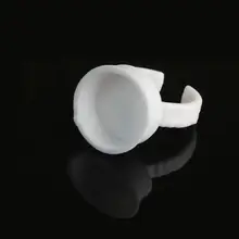 50 шт пигмент Клей Кольца чернила держатель для Перманентный макияж для бровей татуировка поставляет татуировку аксессуары