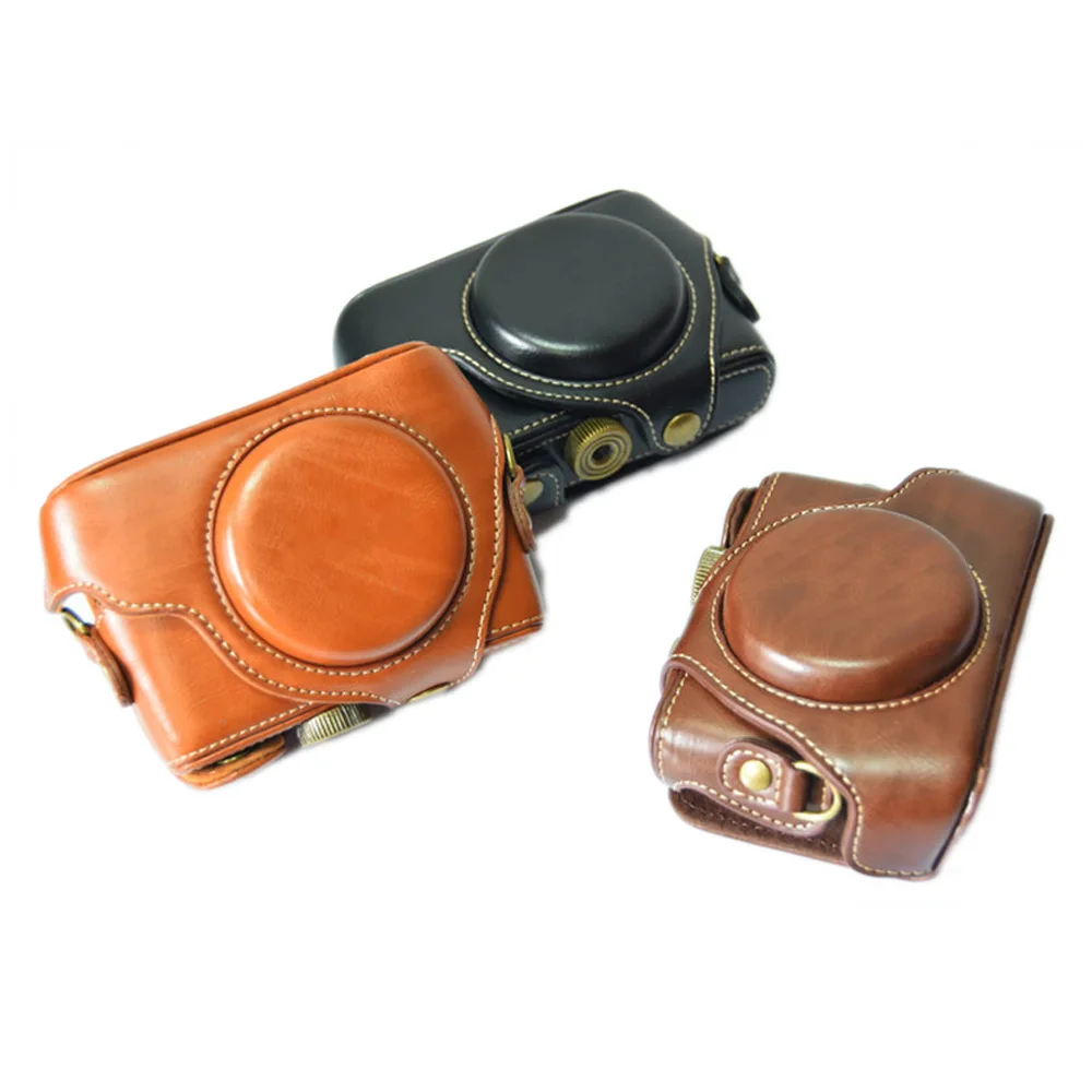 Capa de Couro de Celular para Sony Rx100vii m7 Rx100vi m6 Rx100v m5 Rx100va M5a Rx100iv m4 Rx100 Iii ii i m3 m2
