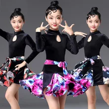 Платье для латинских танцев, платья для конкурса бальных танцев, весенне-летние платья с цветочным рисунком, Детские платья для девочек, женские Профессиональные платья