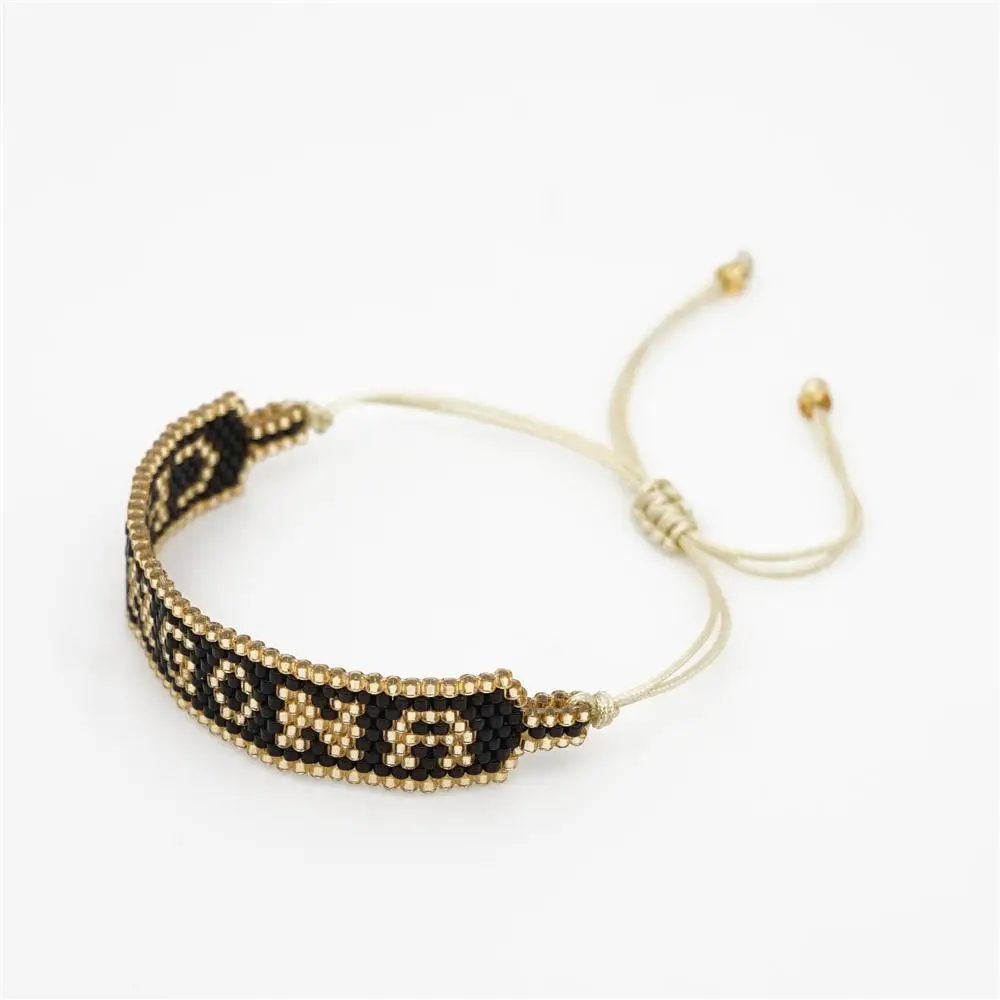 SHINUSBOHO MIYUKI бусины браслет подбородок письмо Pulseras Mujer Moda 2019 мексиканский мужской