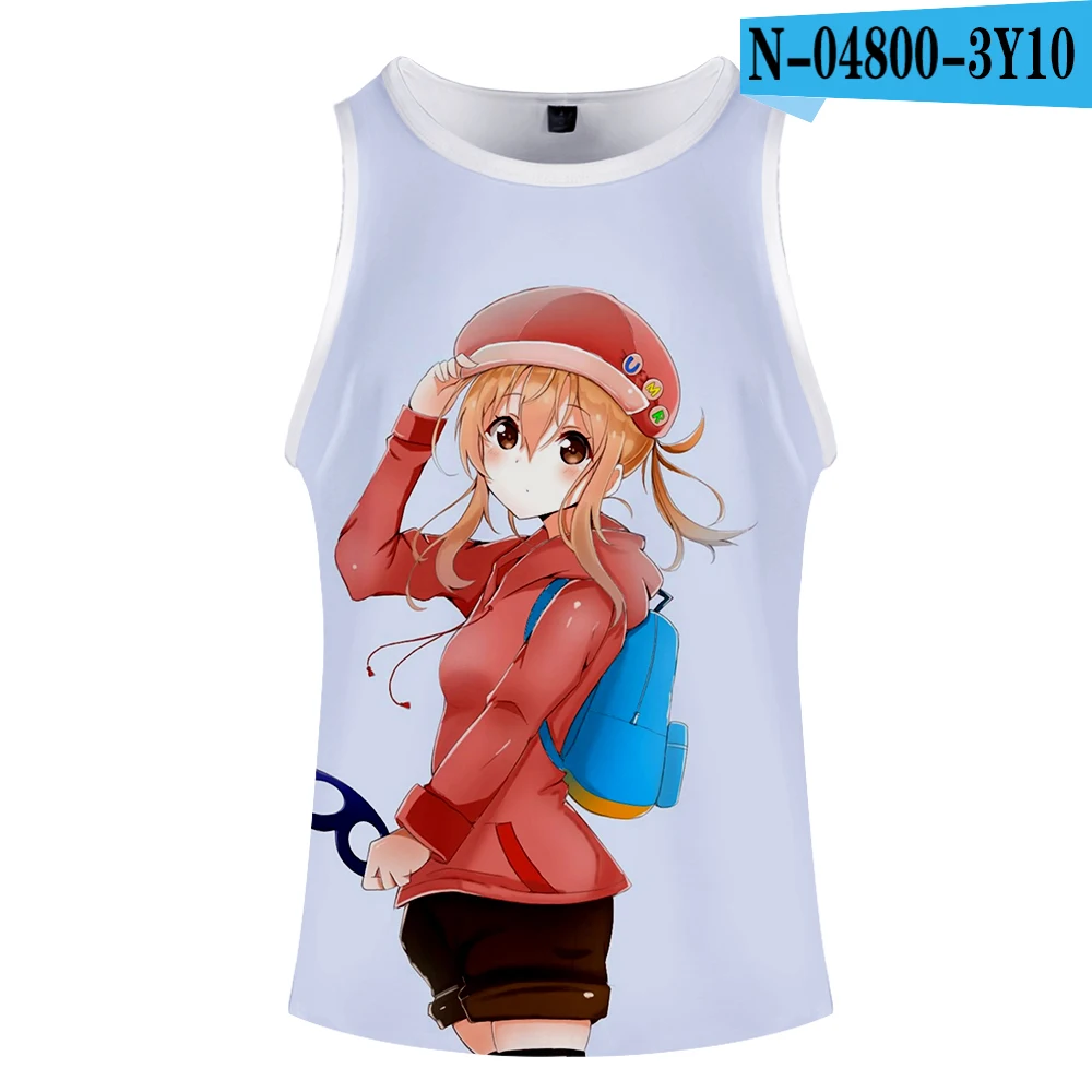 Himouto! Umaru-chan майка с 3d принтом Модная стильная хипстерская Повседневная Удобная летняя с круглым вырезом летняя без рукавов для мужчин/женщин - Цвет: F