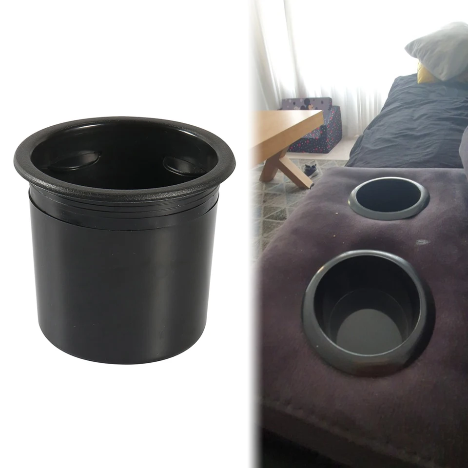 Porte-gobelet Inclinable De Remplacement Pour Bateau, Camping-car, Table De Poker - Noir - ABS - 3 Tailles