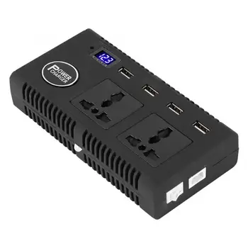 

Car Power Inverter DC 12V 24V to AC 220V Charger 200W with Voice Broadcast