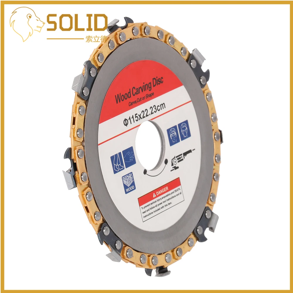 Резьба по дереву диск 115/125 мм шлифовальный диск цепь деревообрабатывающая пила режущее лезвие дерево щелевая пила Лезвие для углового шлифовального станка 9T