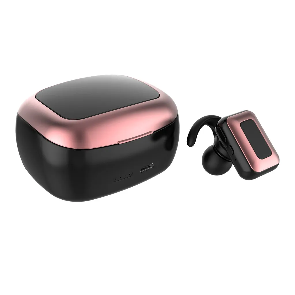 Hands-free Вызов Игры программное обеспечение умное отключение ZW-T2 GoldEarbud TWS Mini True BT 5,0 стерео наушники бас-вкладыши гарнитура - Цвет: Pink
