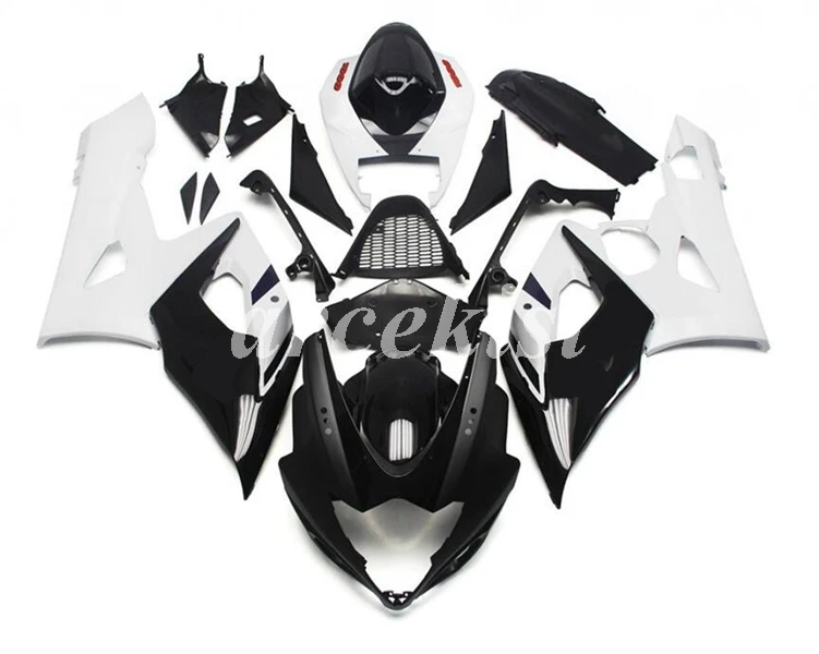 4 бесплатных подарка ABS обтекатели комплект подходит для SUZUKI GSX-R1000 K5 2005 2006 05 06 gsxr1000 Кузов Набор черный белый