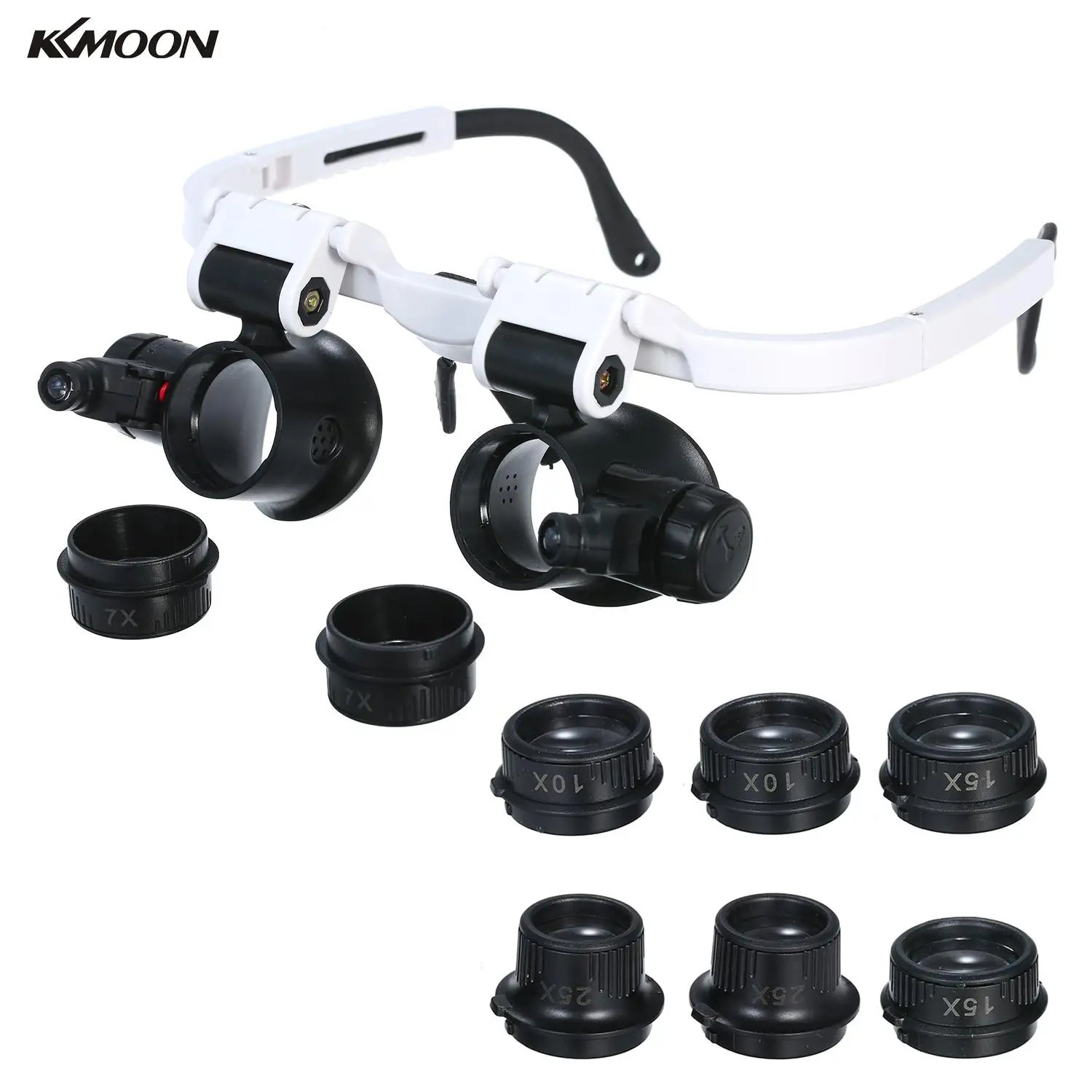 Профессиональное светодиодный ное увеличительное стекло KKMOON es Mount Сменное 4/6