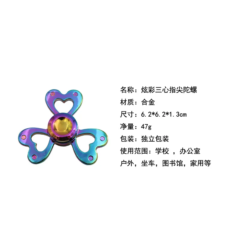 Трёхв-1 Спиннер красочный вращающийся релаксационный полезный продукт взрослый один палец симфония красочный