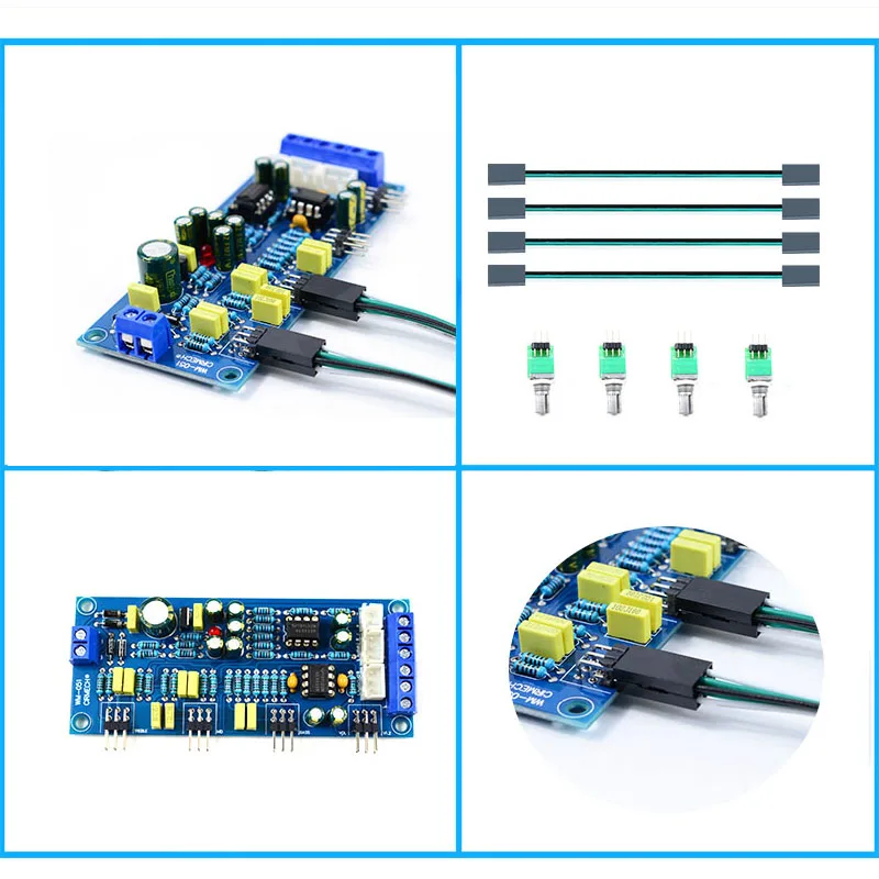 Tablica dźwiękowa NE5532 OP-AMP HIFI przedwzmacniacz tuning board Bass Treble Balance Volume Tone EQ płyta sterowania DIY KIT