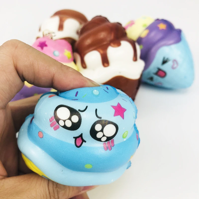 Мягкое милое Kawaii Мультфильм еда гамбургер мороженое, мягкий игрушка медленно расправляющиеся мягкие игрушки зубная паста мягкие для сжатия эластичная игрушка в подарок