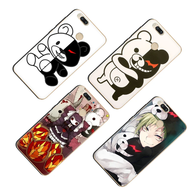Силиконовый чехол для телефона EWAU Danganronpa monokuma Xiaomi 6 8 9 SE A1 A2 Lite Mix 2S Max 3 F1 A3 9T Pro CC9e Note