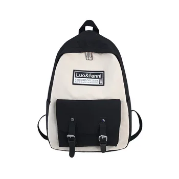 

Nylon Anti Theft Buckle Fashion Women Backpack Travel Waterproof Large Capacity College Students Bookbag Casual Daypacks