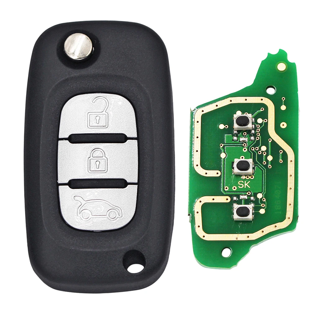 Car Remote Key Car Key 2B / 3B Flip Remote Key 433MHz PCF7961M 4A For Lada Granta Kalina Priora Vesta X-RAY 2015 -