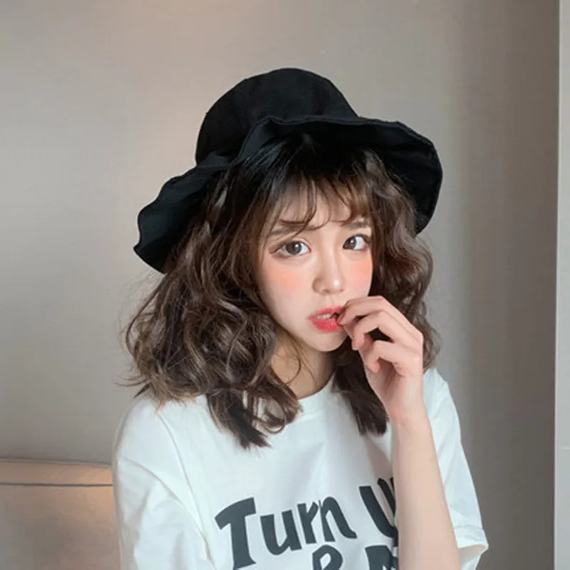 Fisherman's Hat Female Xia Han Edition Baitao Japanese Students Travel Sunscreen Leisure Fashion Cute Fashion Hat Female