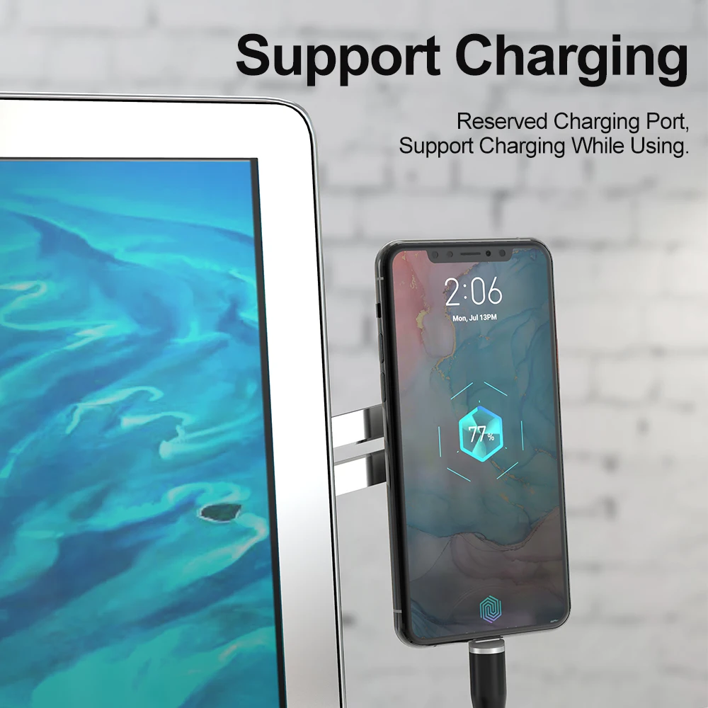 Jellico Поддержка экрана Hoder ноутбук Боковое крепление подключение двойной монитор