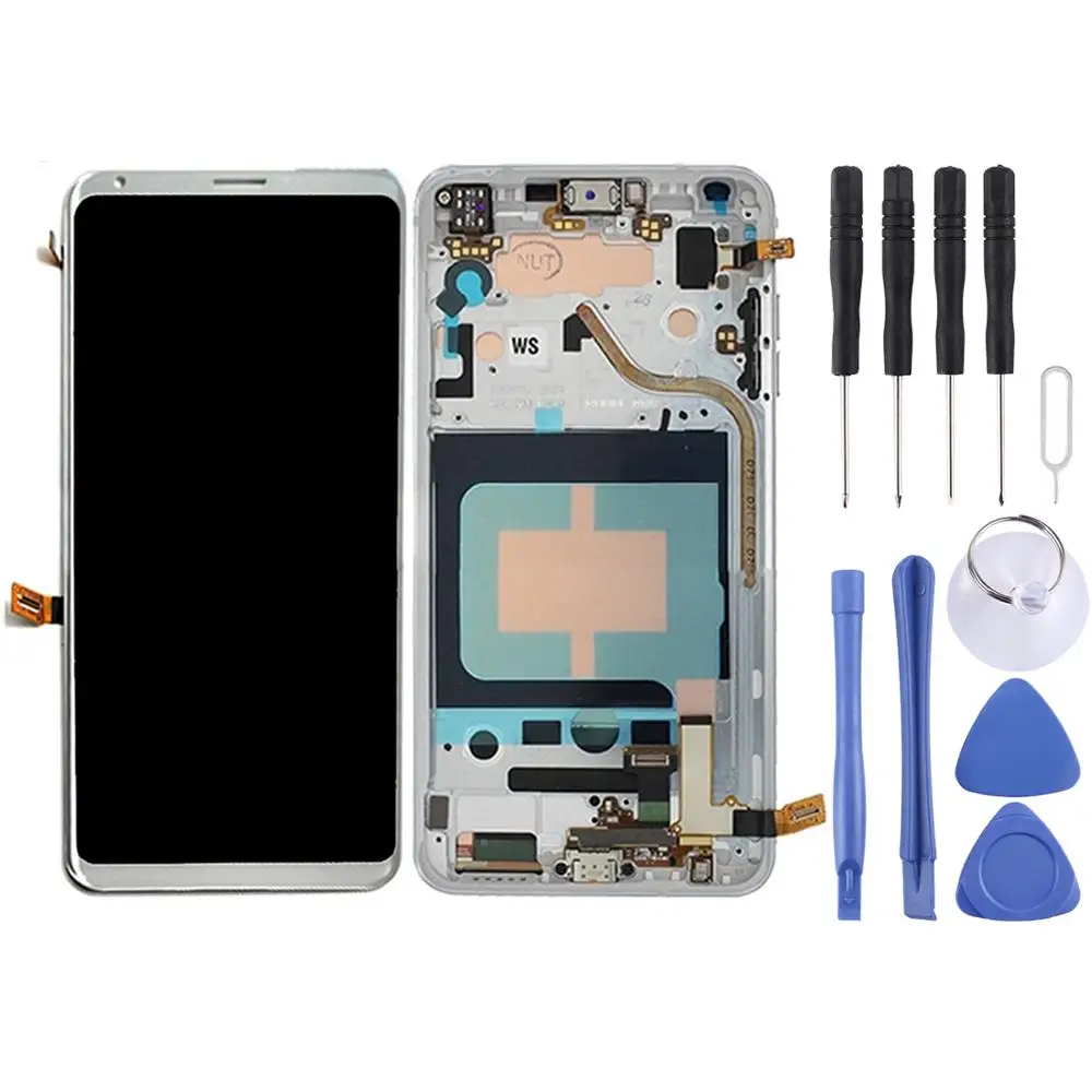 Отличное качество ЖК-экран и дигитайзер Полная сборка с рамкой для LG V30