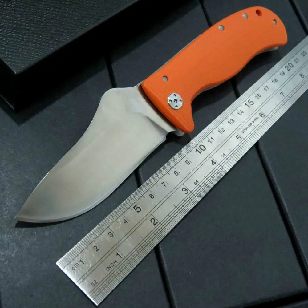 

Brand 211mm Compact Scout Folding Knife Outdoor Camping Survival Knife 8CR15MOV Blade G10 Handle + Box and Manual