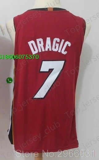 for men A+++ Качественная мужская футболка для взрослых#3 Dwyane Wade 7 Goran Dragic 21 Hassan Whiteside Jersey - Цвет: for men