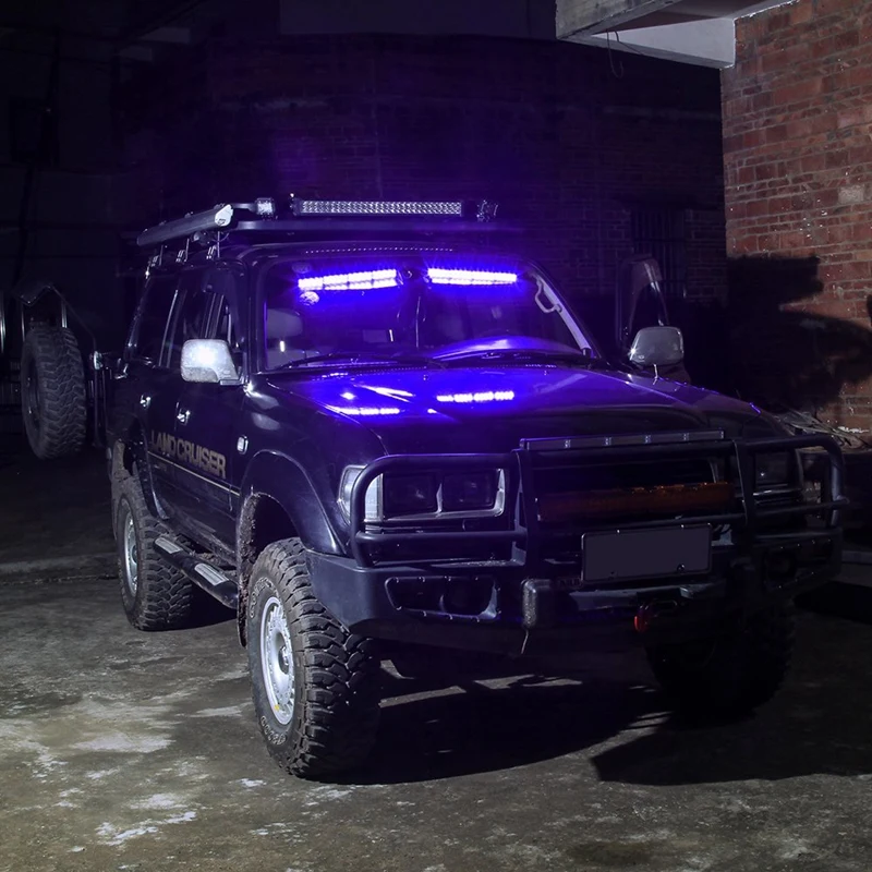 Синий) 32LED козырек светильник s 15 флэш-узоры аварийный стробоскоп светильник s лобовое стекло раздельный монтаж светильник бар правоприменение предупреждение об опасности