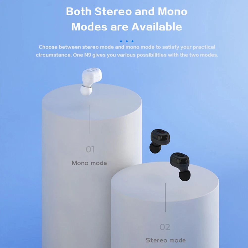 Bluetooth 5 0 Wireless Earphone TWS Earbuds Stereo Earphone Mini In Ear Bluetooth HiFi Gaming Earphones For IOS Andriod