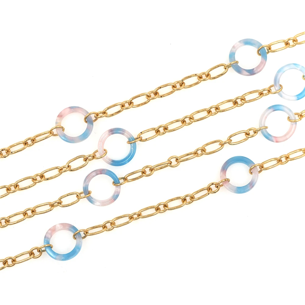 

Oval Stainless Steel Golden Semi-Finished Chain Heavy Chic Chain Suitable For Jewelry Making Wholesale Batch