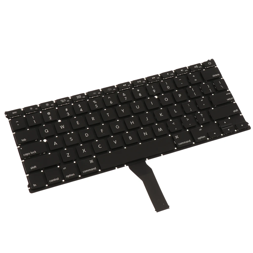 Laptop Keyboard US Version Fits for Apple MacBook Air 13 Inch A1466 A1369 - Black
