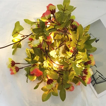

2.2M 20LED Fake Flower String Fairy Lights Christmas Tree Wedding Party Decor LED Number 20
