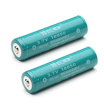 

2PCS MECO 3.7v 4000mAh Protected Rechargeable 18650 Li-ion Battery for Flashlight Accessory