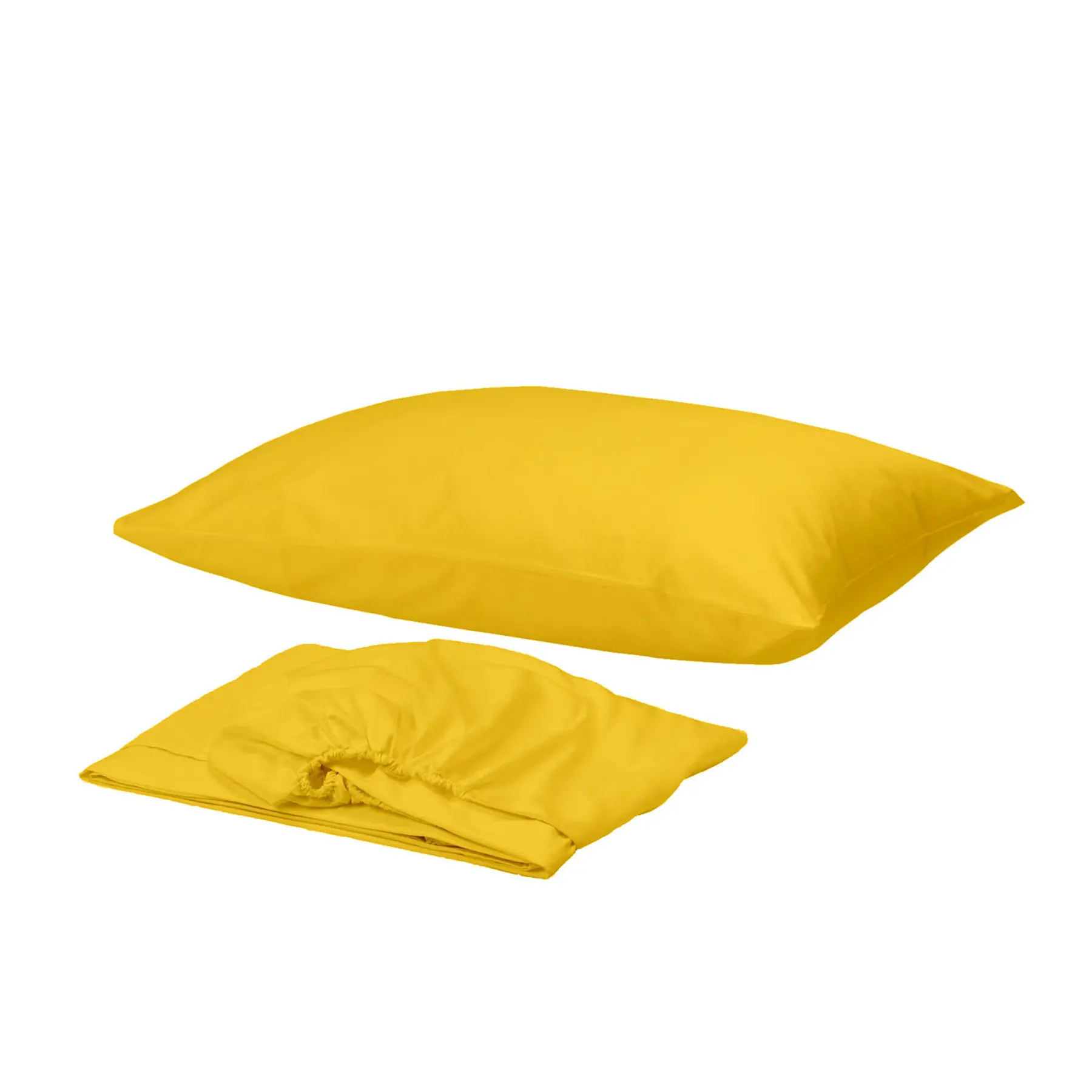 

Gold Case 100% Cotton Single Size Bed Sheet Set - Yellow