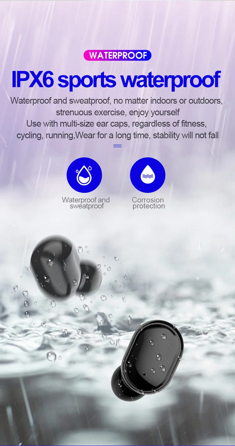 Bluetooth наушники беспроводные Bluetooth 5,0 гарнитура с микрофоном гарнитура для Xiaomi Airdots Беспроводные наушники с шумоподавлением