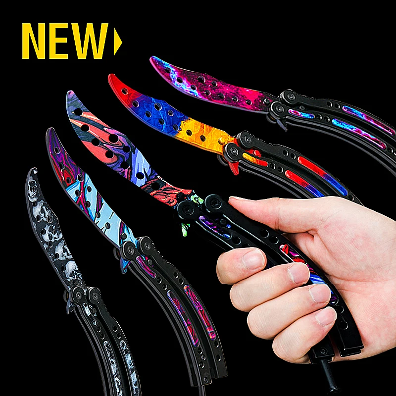 CS GO Karambit красочный нож бабочка для взрослых детей праздничная игра подарок