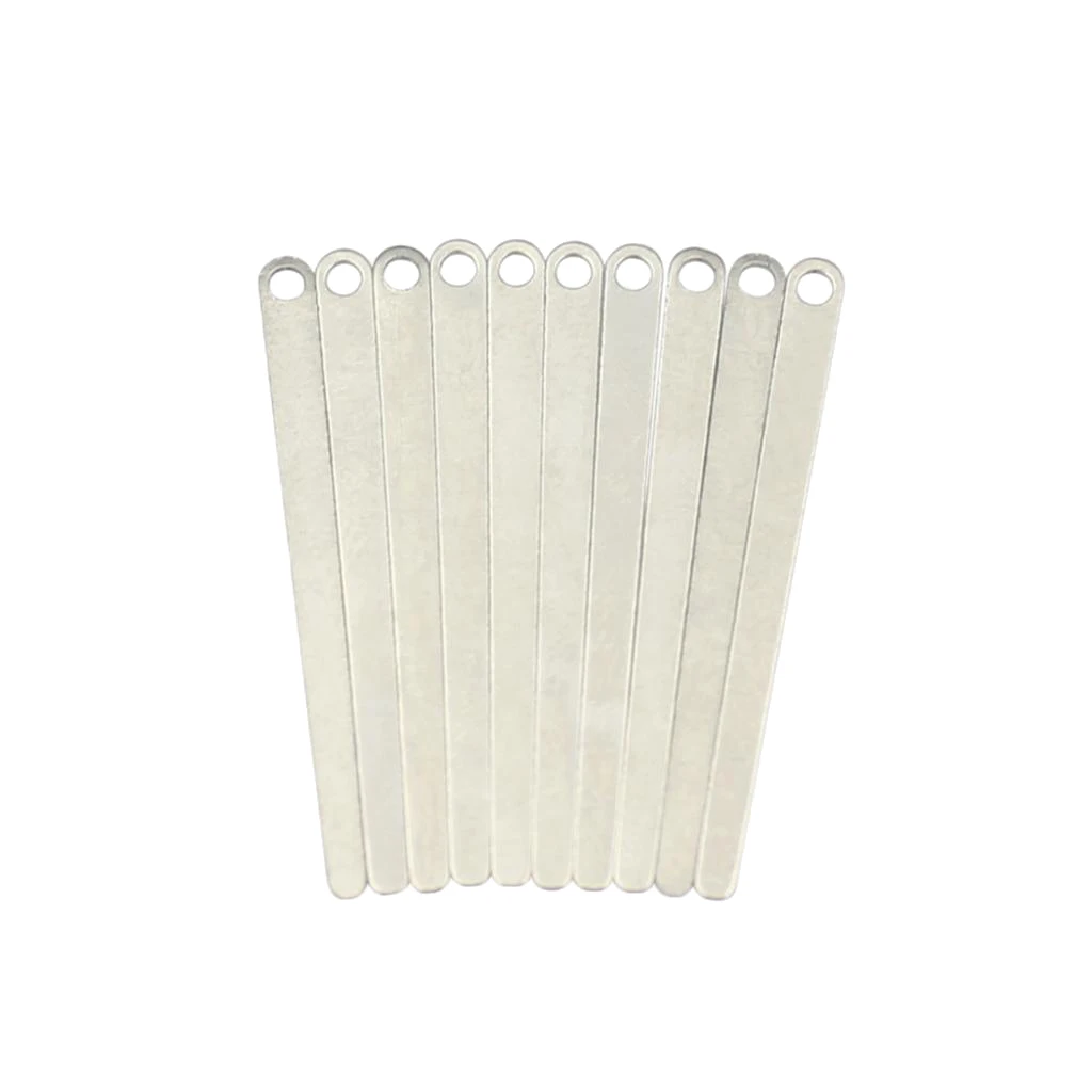 10 Pieces Metal Clarinet Leaf Springs Sax Flute Clarinet Repair Parts Silver 30x2.4mm