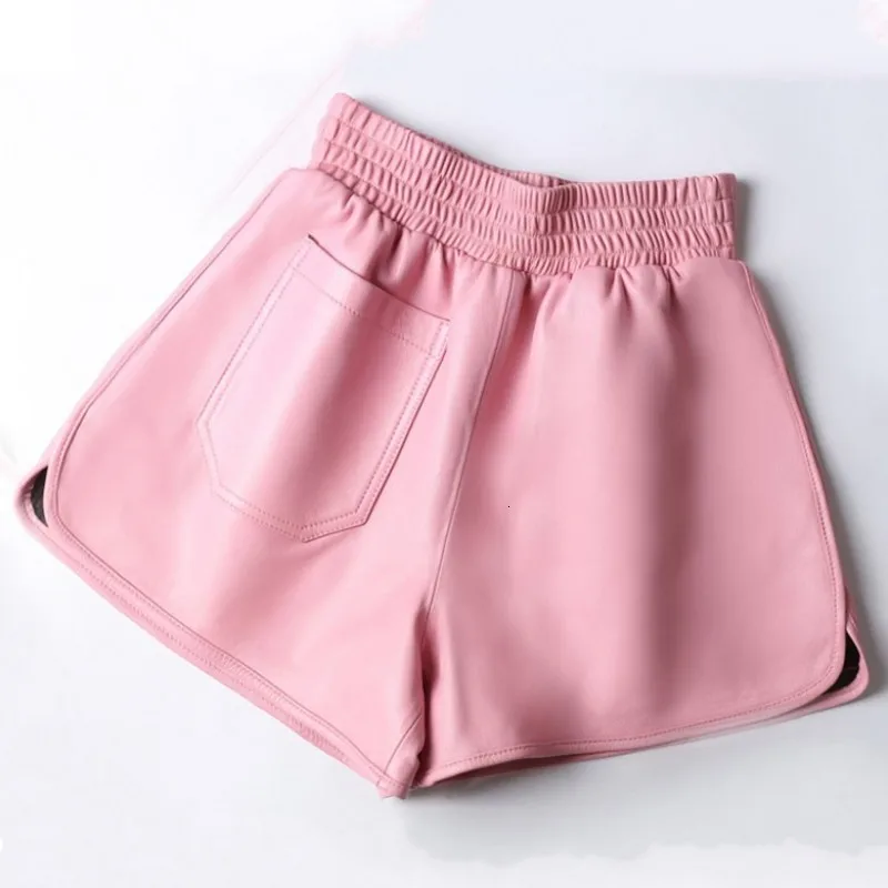 Schapenvacht Shorts Vrouwen Losse Grote Lederen Vrouw Korte Broek Hoge Taille Wijde Pijpen Elastische Taille Dragen Zwart Lederen Dame Shorts Schapenvacht Shorts Vrouwen Losse Grote Lederen Vrouw Korte Broek Hoge Taille Wijde Pijpen Elastische Taille Dragen Zwart Lederen Dame Shorts
