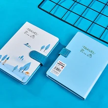 A5 Travel Cute Leather Pocket Bullet Journal Planner Filofax Weekly Diary Travelers Notebook With Colored Pages Stationery ppyy new personal pocket organiser planner filofax diary notebook pu leather cover