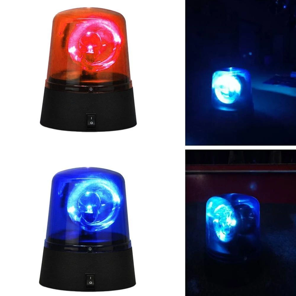 Luces LED giratorias azules para coche de policía, faro de luz para fiesta, discoteca, novedad|Efecto de iluminación de escenario| - AliExpress
