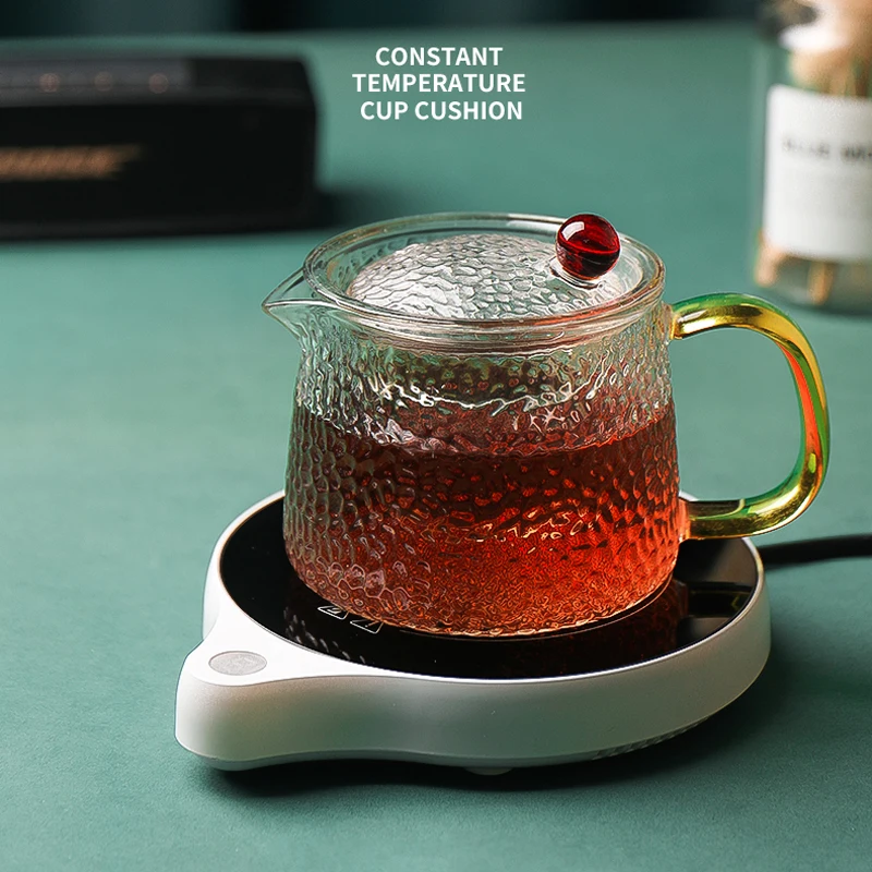 200W Cup Heater Mug Warmer 100°C Hot Tea Makers Warmer Coaster 5 Gear Cup Heaters Coffee Milk Tea Heating Pad 110V/220V 2