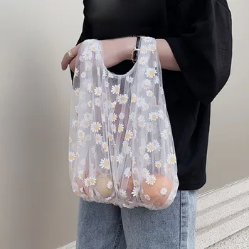 

2020 Mesh Net String Shopping Bag Reusable Foldable Fruit Storage Handbag Totes Women Shopping Mesh Net Grocery Tote Bag #G30