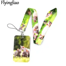 

Animal Hairless Sphynx Cats Key lanyard Car KeyChain ID Card Pass Gym Mobile Phone Badge Kid Key Ring Holder Jewelry Decorations