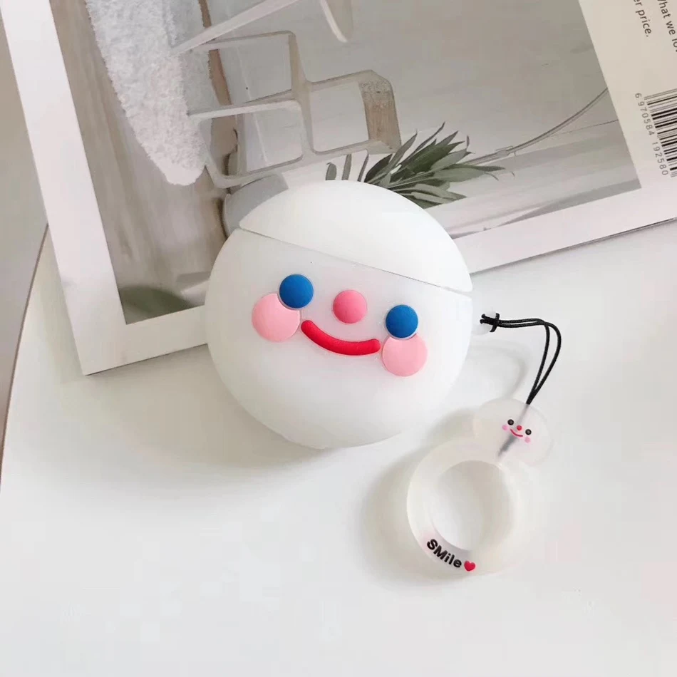 383B 3D чехол для наушников Airpods чехол силиконовый милый чехол с изображением животного для Airpods 2 Чехол японские суши куколные столовые принадлежности крышка с брелком - Цвет: 383B