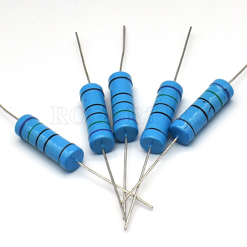 10pcs 5W 1%Metal Film Resistor 0.1R-1MR ohm DIP resistance Watts5 Precision1 Various specifications are available resistencias