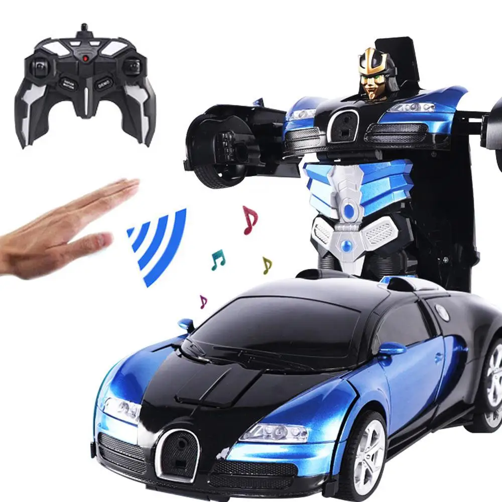 2 в 1 Rc автомобиль деформации 1:18 жестов зондирования вождения спортивные автомобили трансформации модели роботов дистанционное управление игрушка для ребенка подарок
