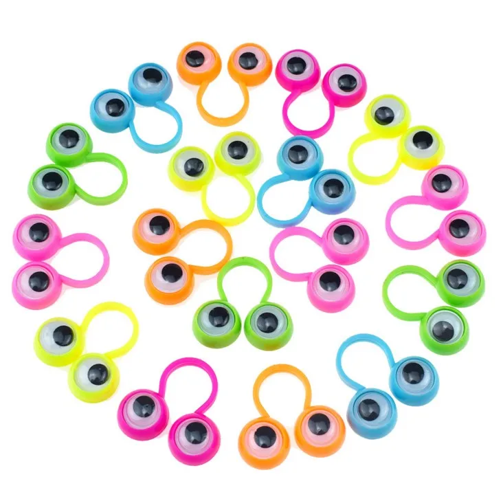 20 шт глазные пальчиковые куклы пластиковые кольца с бегающие глазки вечерние