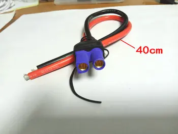 

100pcs EC5 Battery Connector Plug Cable Femal copper Silicone cable 10AWG 40CM New