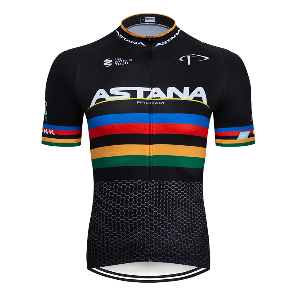 Новинка 2020 велосипедная Джерси для мужчин и женщин ASTANA team pro мужская женская