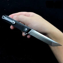 Новейший складной нож D2 лезвие G10 Ручка Флиппер кемпинг выживания карманные ножи шарикоподшипник Открытый тактический EDC ручной инструмент